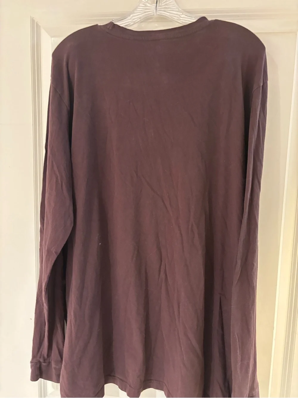 Adidas Men’s Long Sleeve T-Shirt Size 2XLT Cotton EUC Brown Crewneck